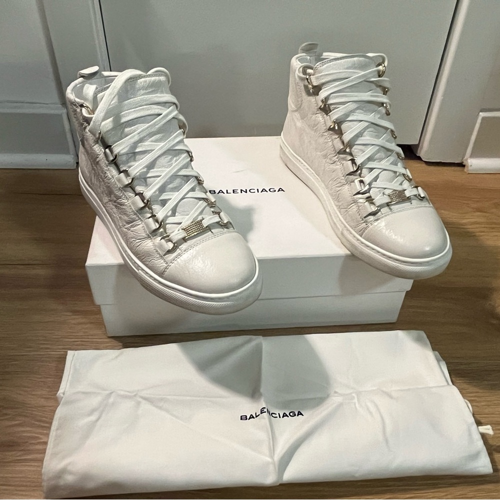 Balenciaga Pelle S.Gomm Arena Sneaker - Extra Blanco